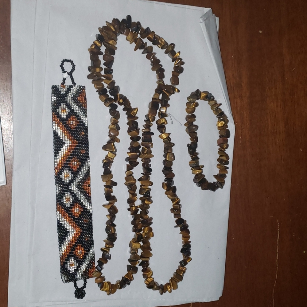 Necklace with matching bracelets